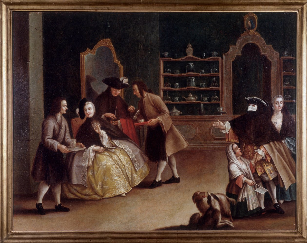 The coffee shop by Pietro (after) Longhi