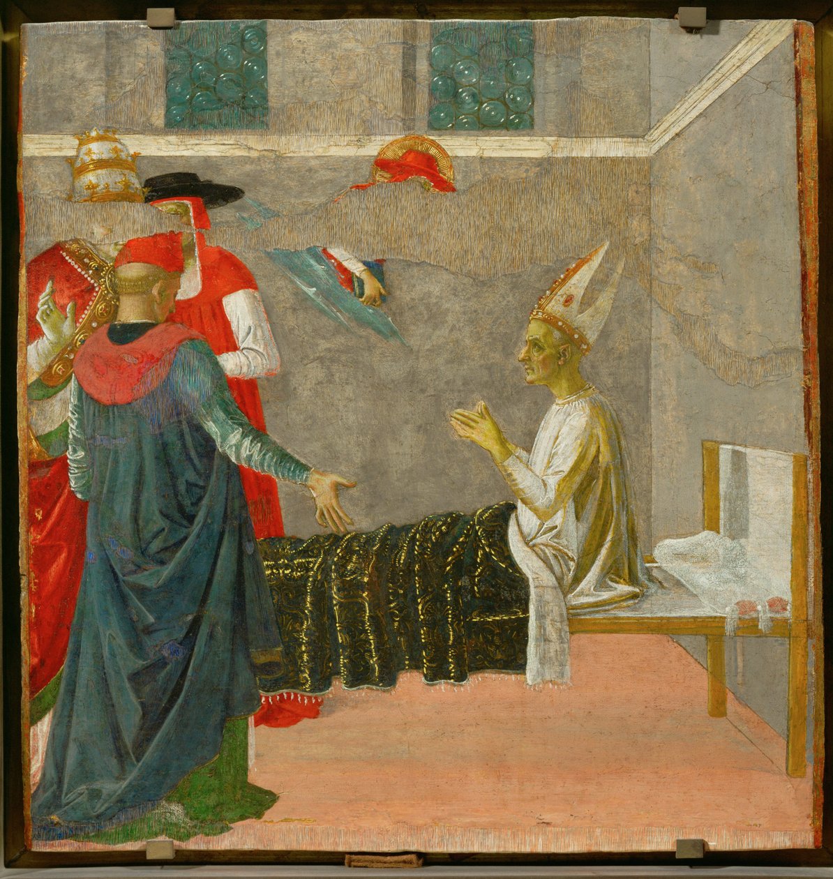Saint Jerome resuscitating Cardinal Andrea by Pietro (studio of) Perugino