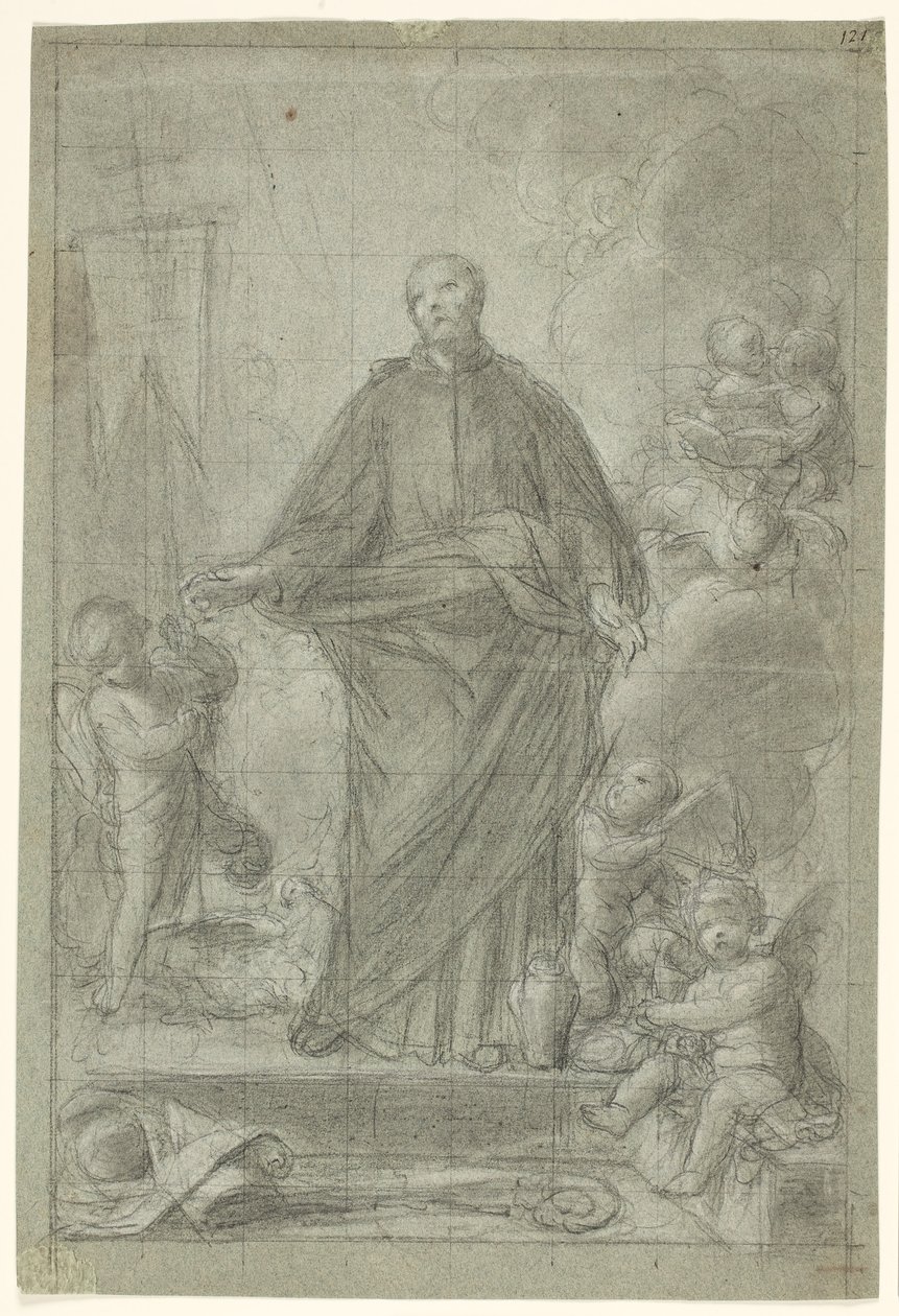 St Cajetan of Thiene (?) surrounded by putti by Pietro Antonio de Pietri