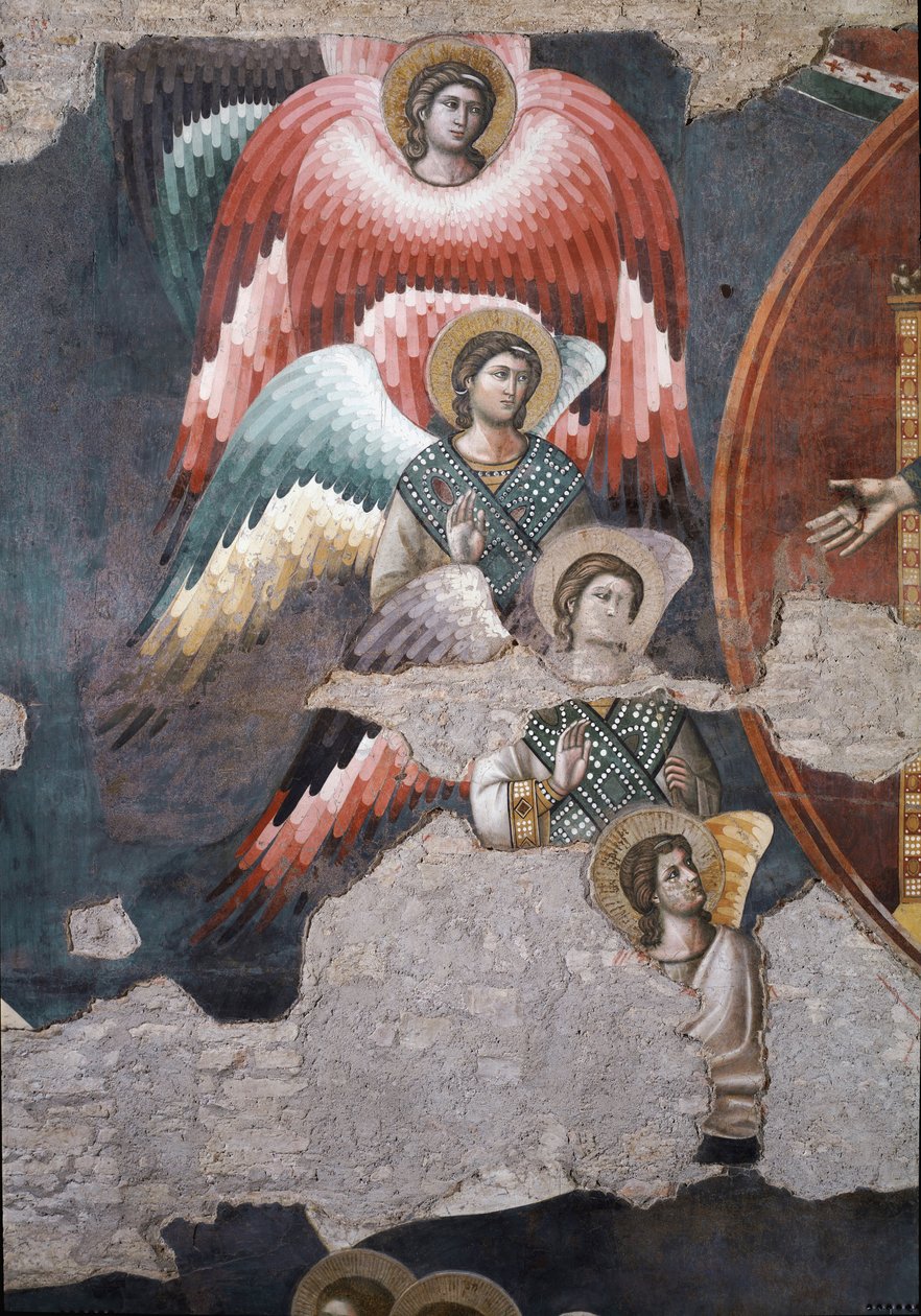 The Last Judgment (Detail) - Fresco by Pietro Cavallini
