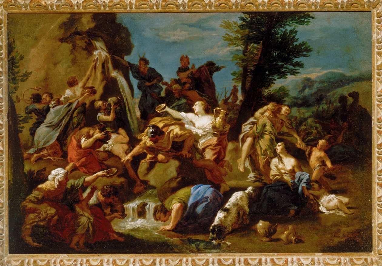 Moses Striking the Rock in the Desert by Pietro Dandini