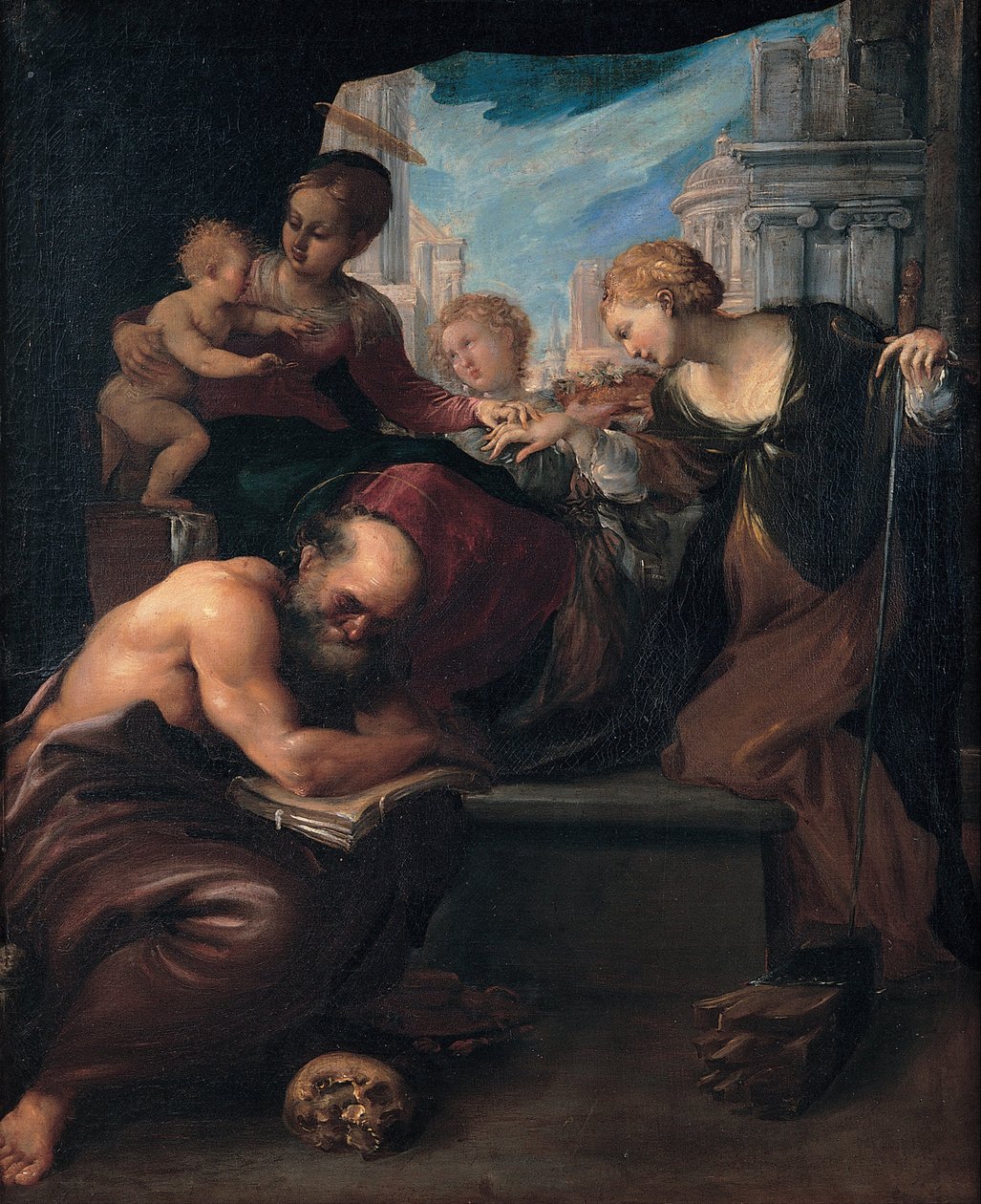 The Mystic Marriage of Saint Catherine, 1595-1599 by Pietro Faccini