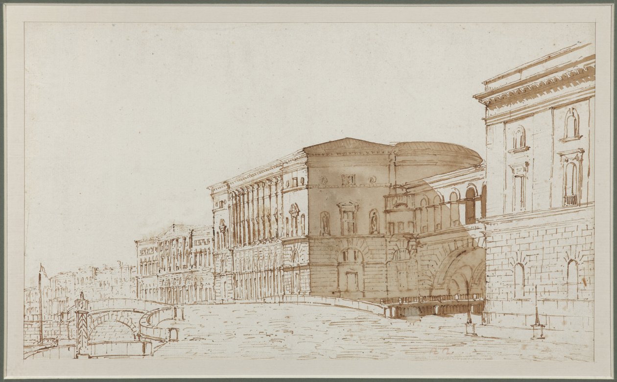 The Hermitage Theatre in Saint Petersburg by Pietro Gonzaga