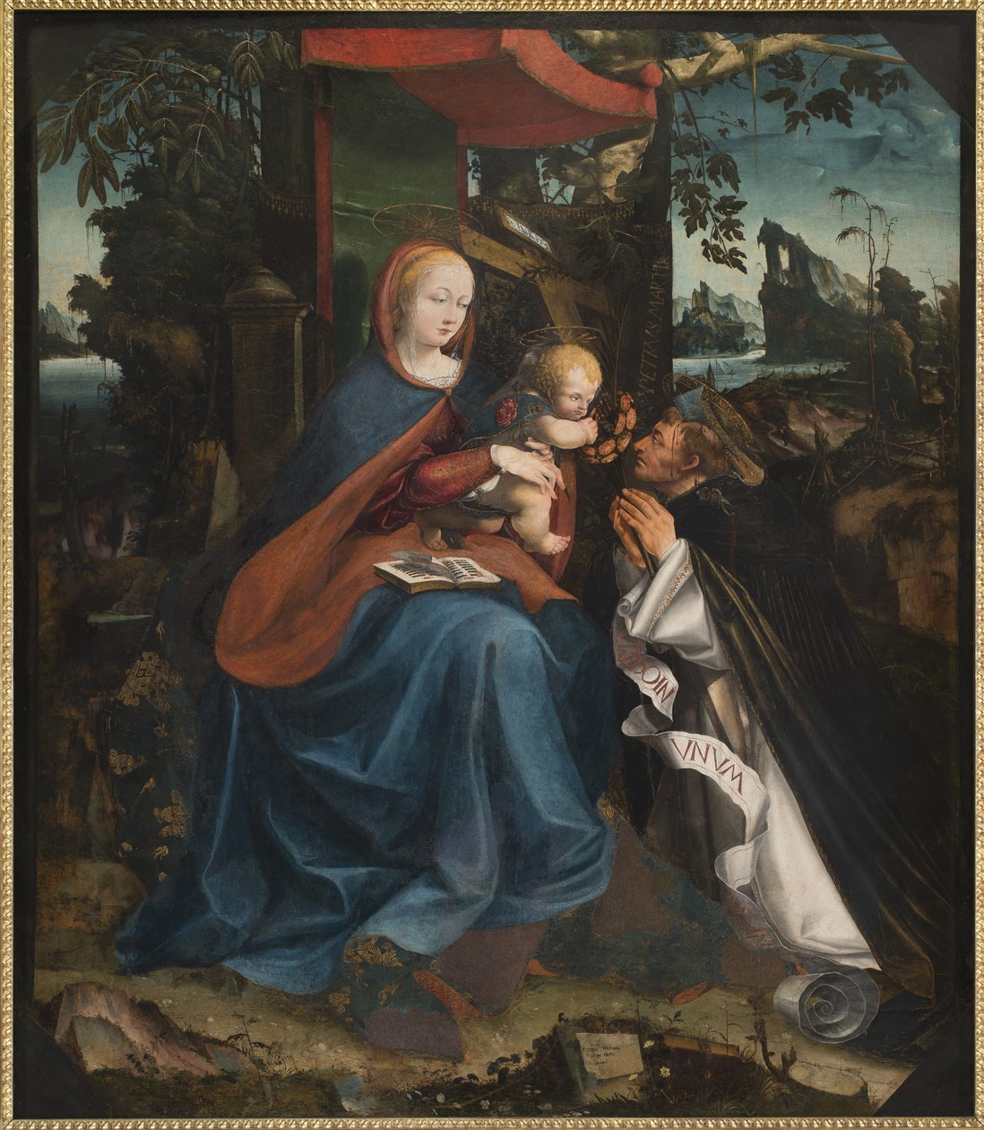 Madonna and Child and St Peter Martyr by Pietro Grammorseo