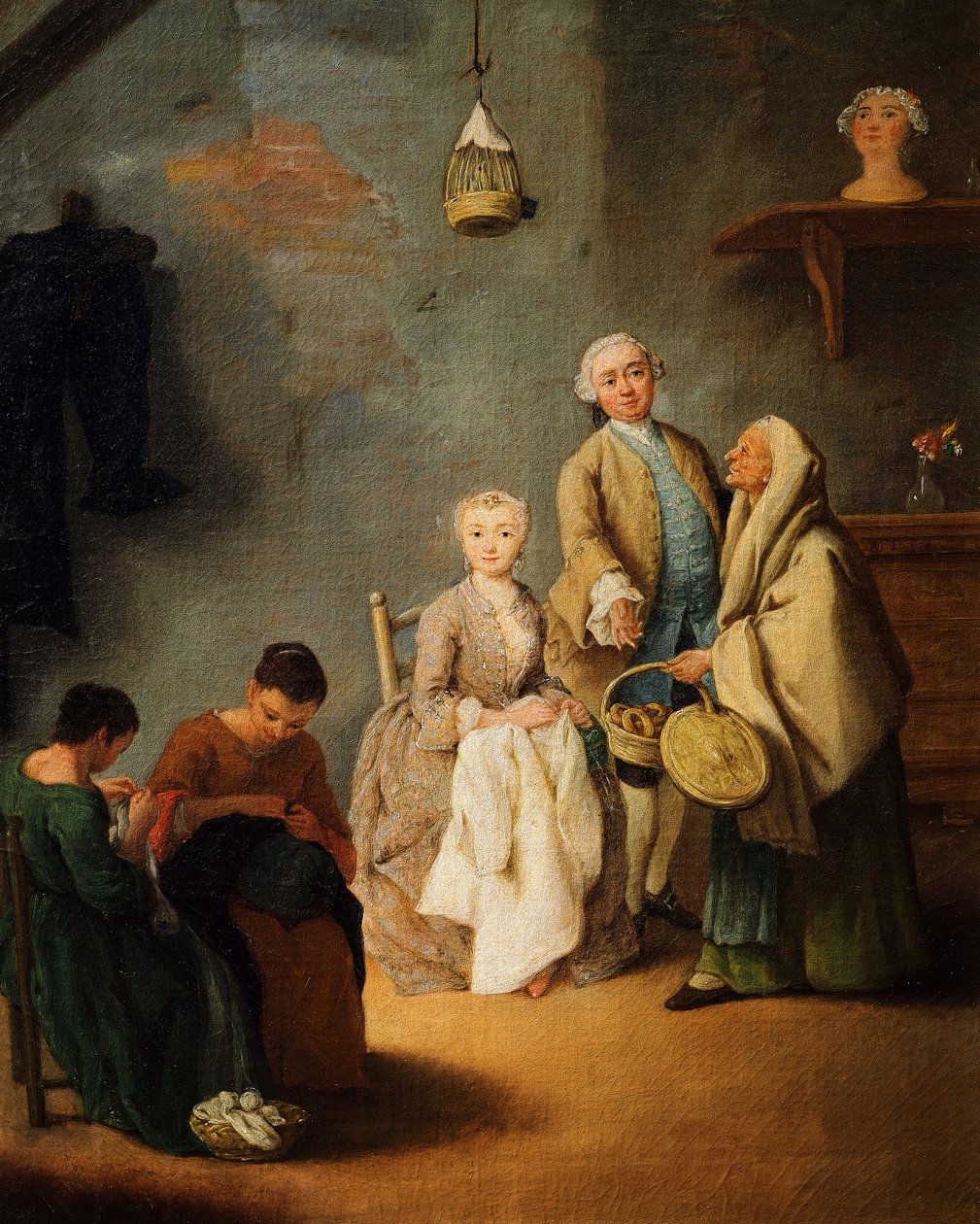 Embroidery workshop by Pietro Longhi