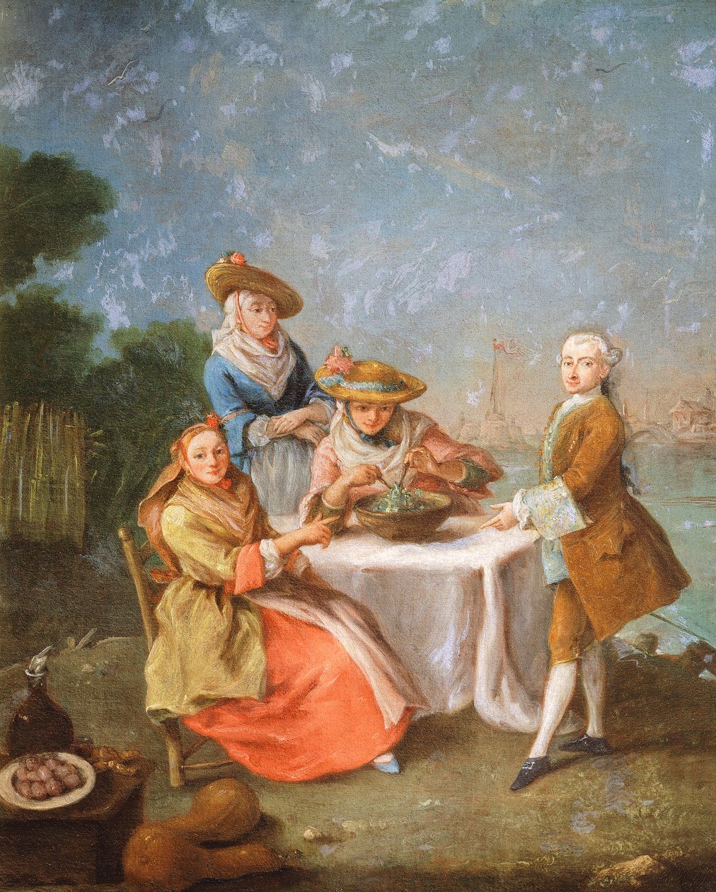 In gardens of estuary by Pietro Longhi
