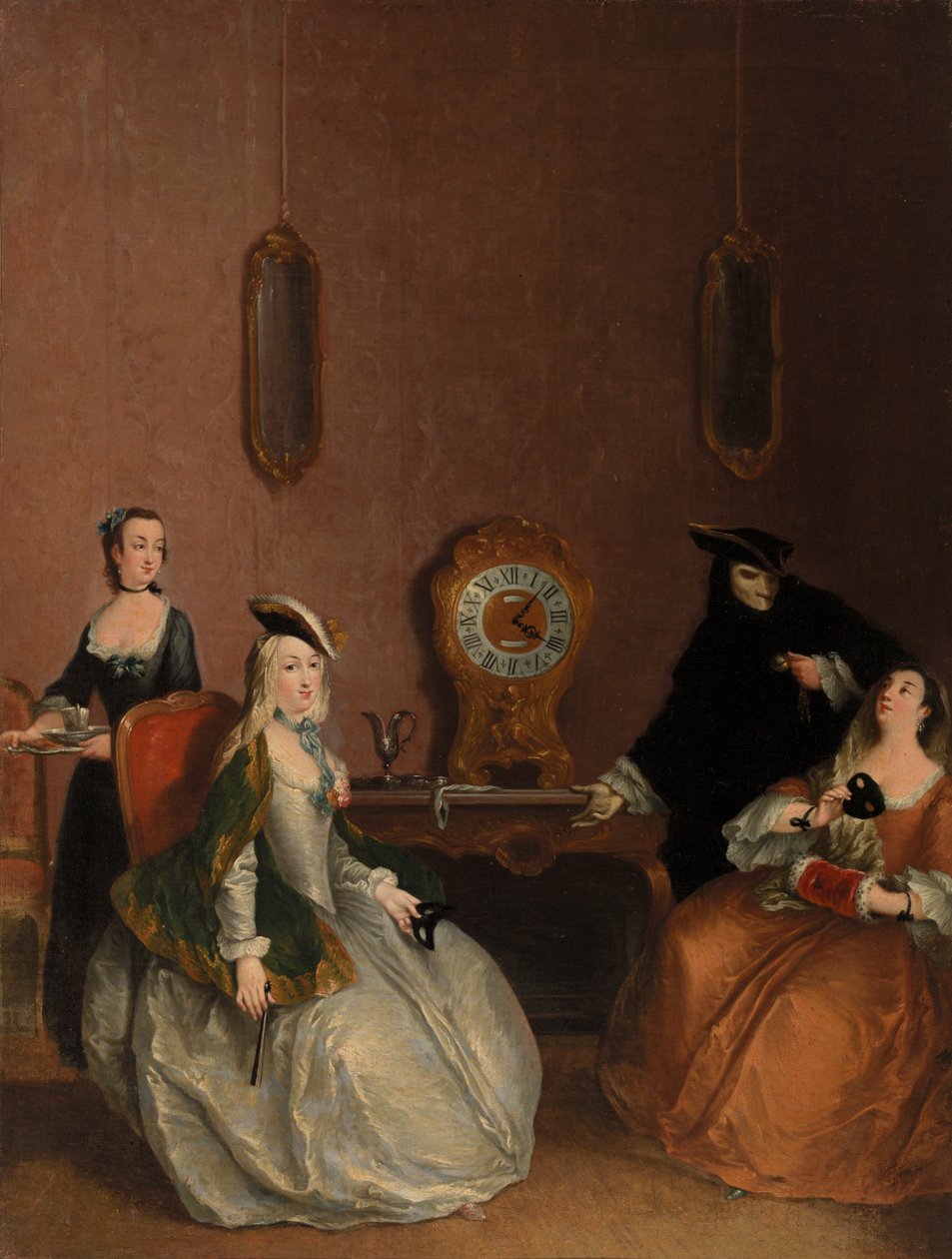 Interior Scene - Masked Party by Pietro Longhi