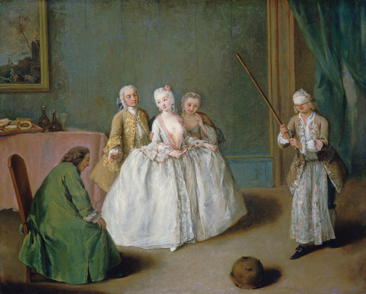 The Game of the Cooking Pot by Pietro Longhi