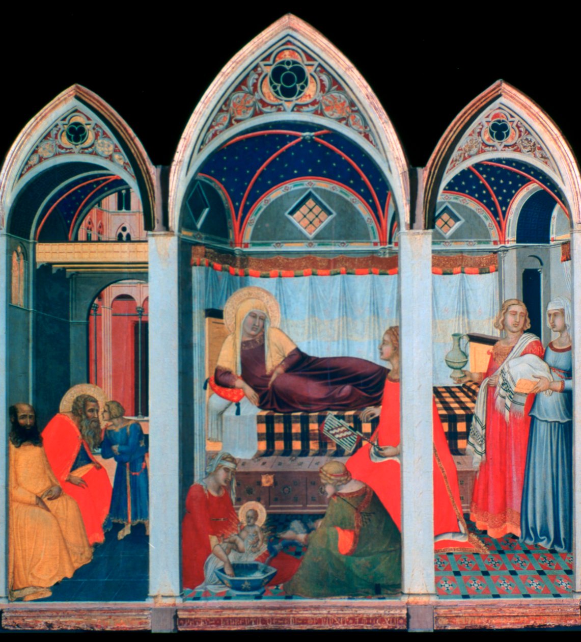 Birth of the Virgin, 1342 by Pietro Lorenzetti
