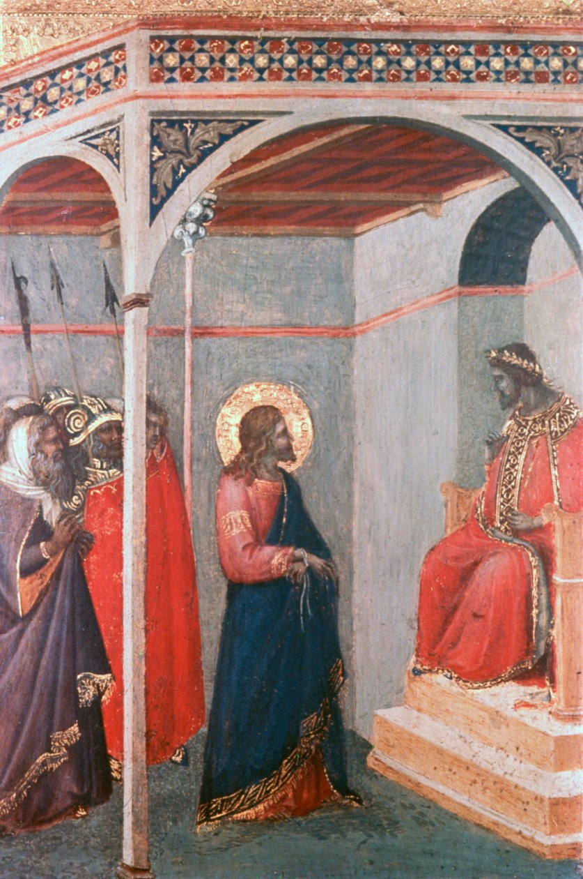 Christ before Pilate by Pietro Lorenzetti