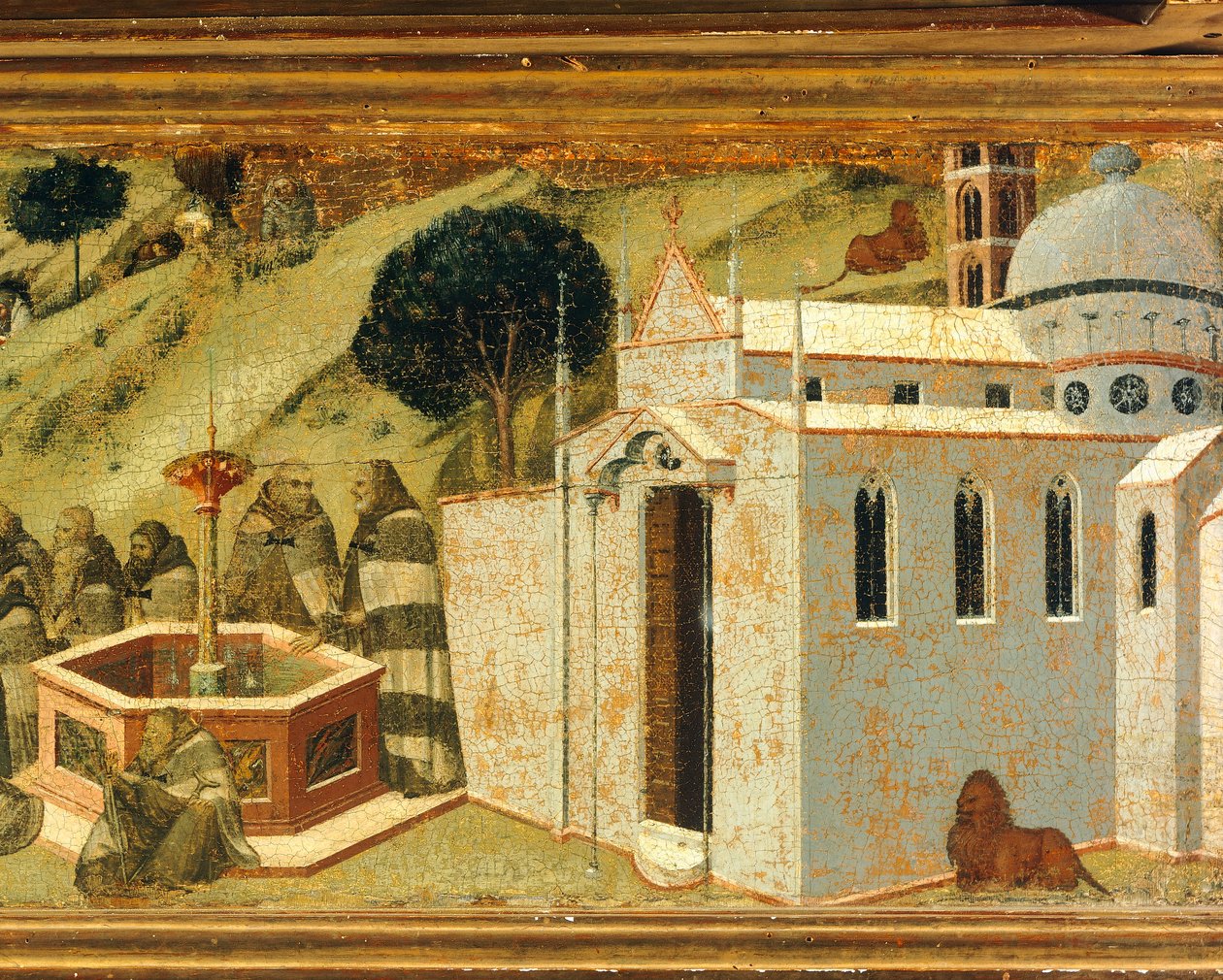 The First Carmelite Hermits at Spring of Elijah (detail)