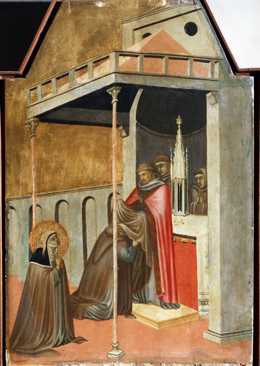 Ugolotti Takes the Monastic Habit (detail) by Pietro Lorenzetti
