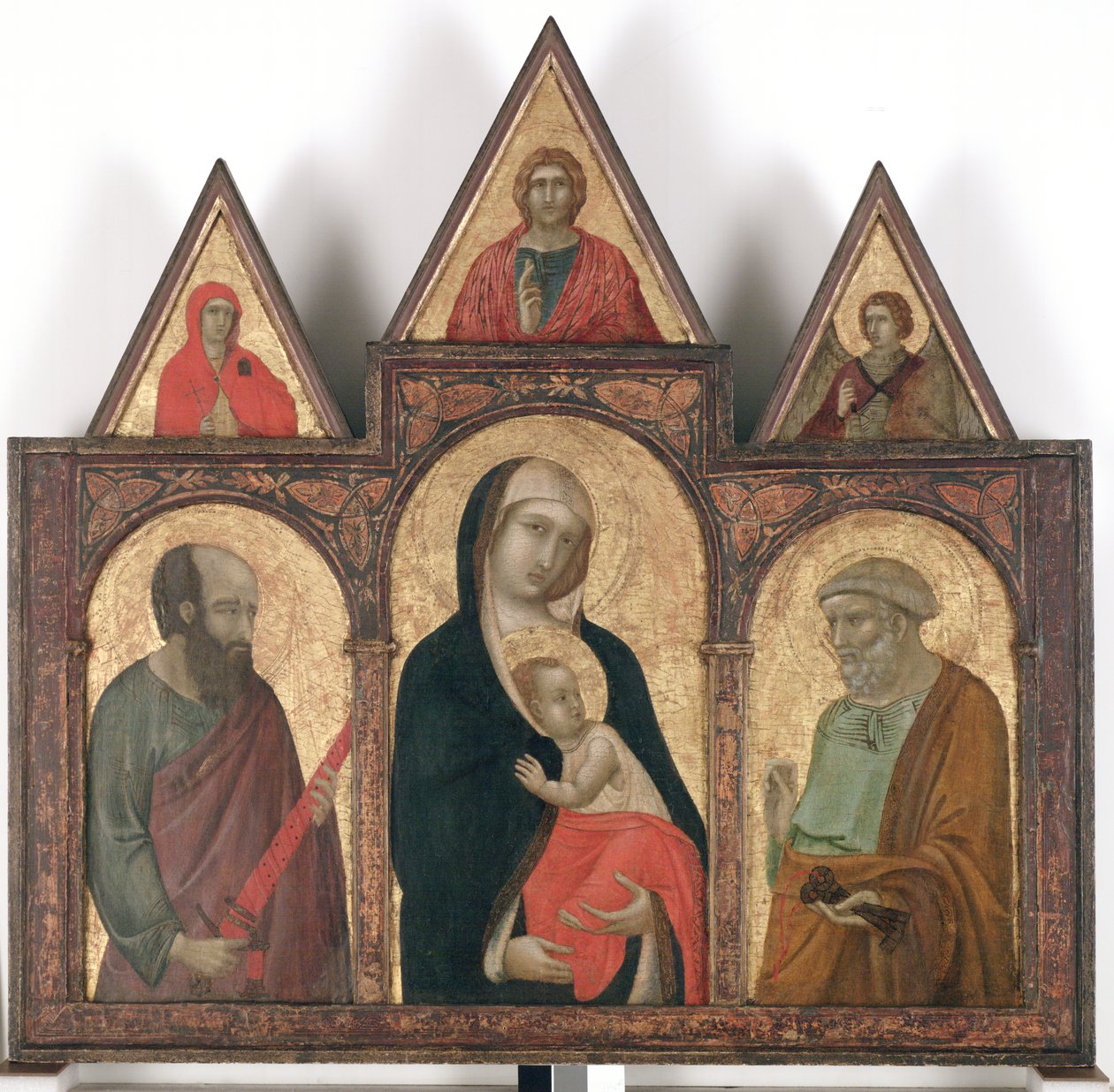 Virgin and Child with Saints Paul and Peter, 1310 - 20 by Pietro Lorenzetti