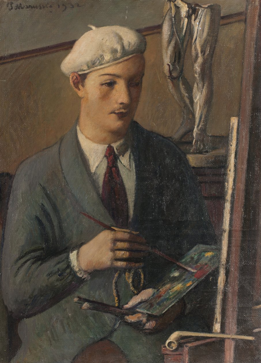 Portrait of a Young Painter by Pietro Marussig