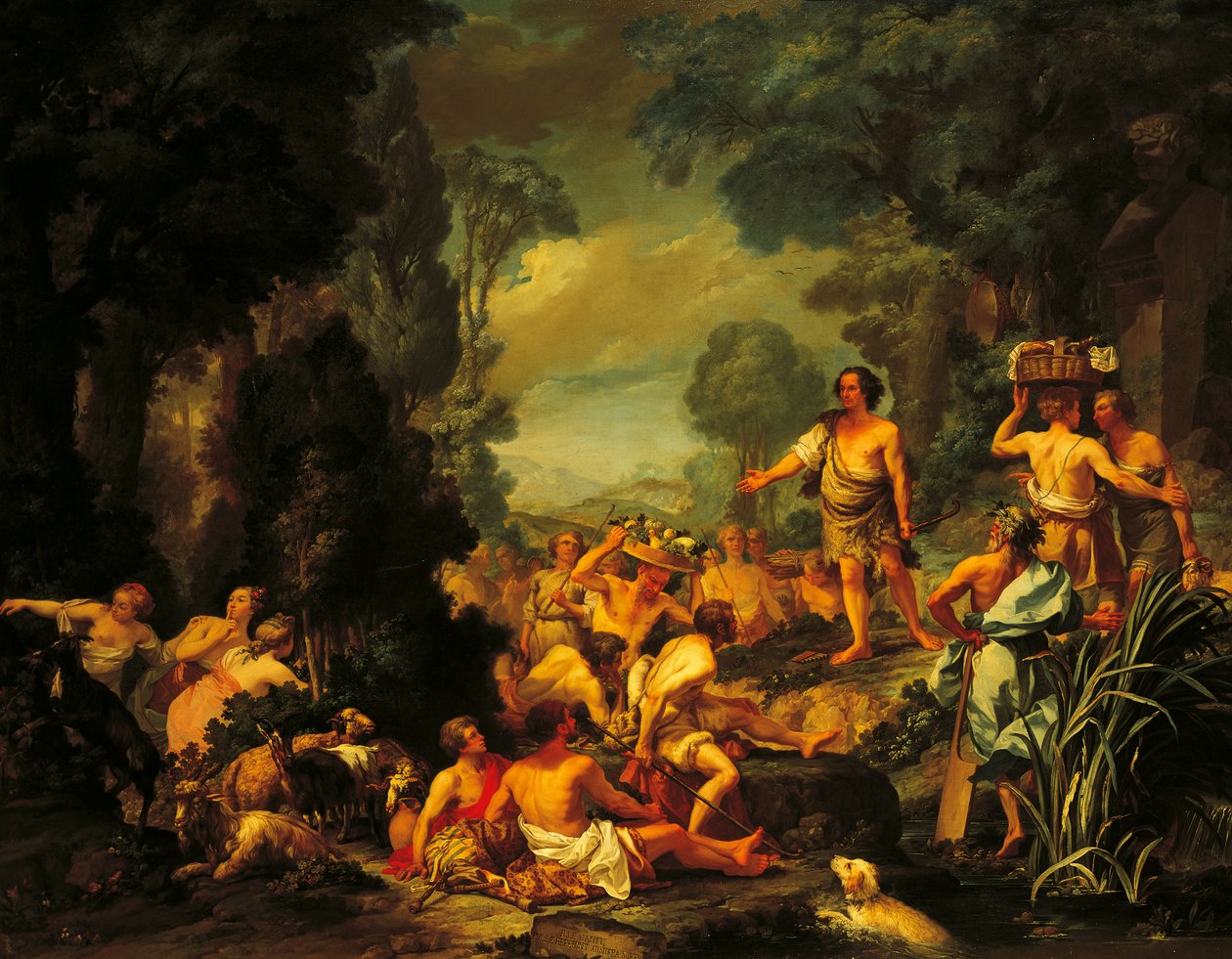 Frugoni in Arcadia, circa 1760 by Pietro Melchiorre Ferrari