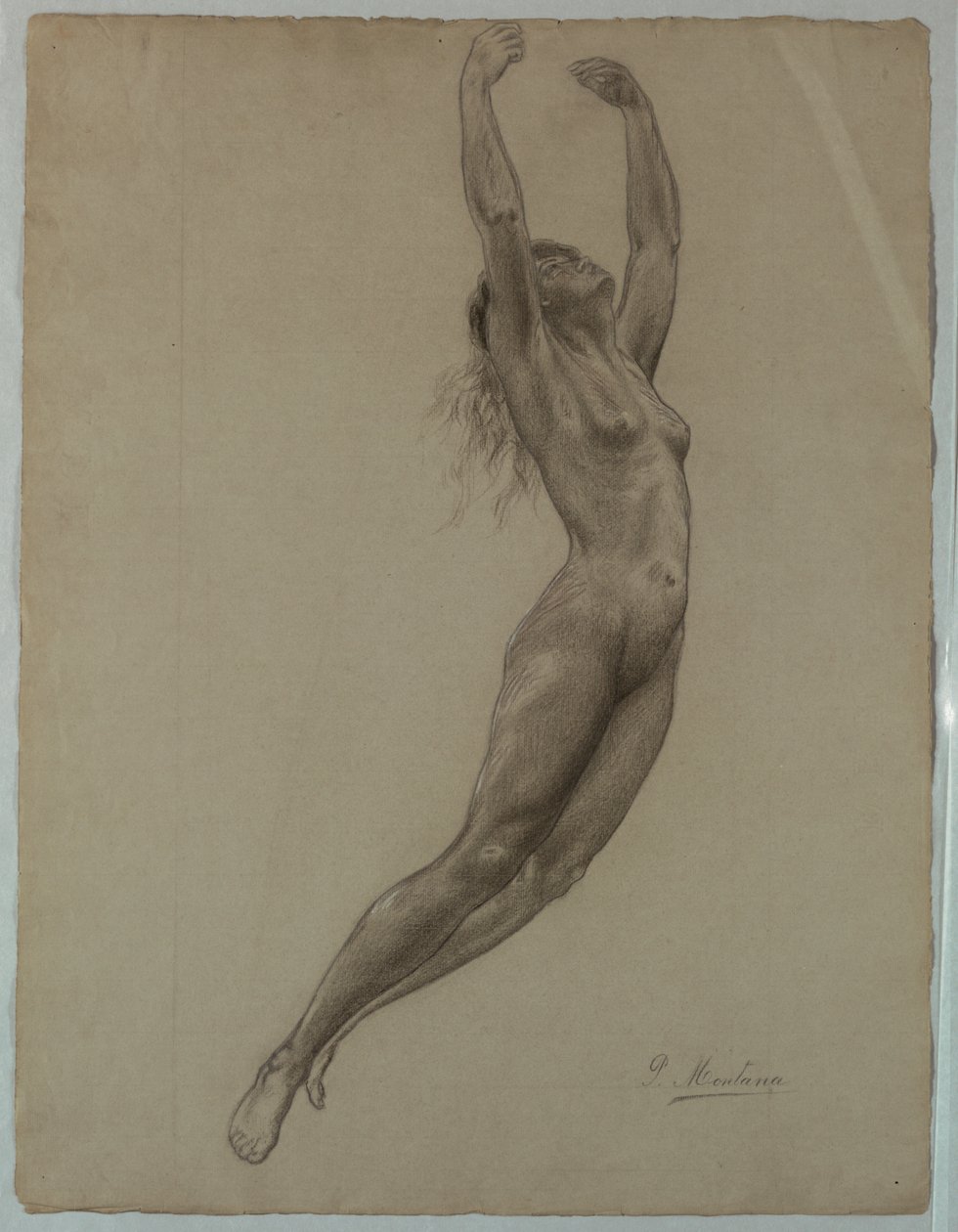 Nude Woman Leaping by Pietro Montana
