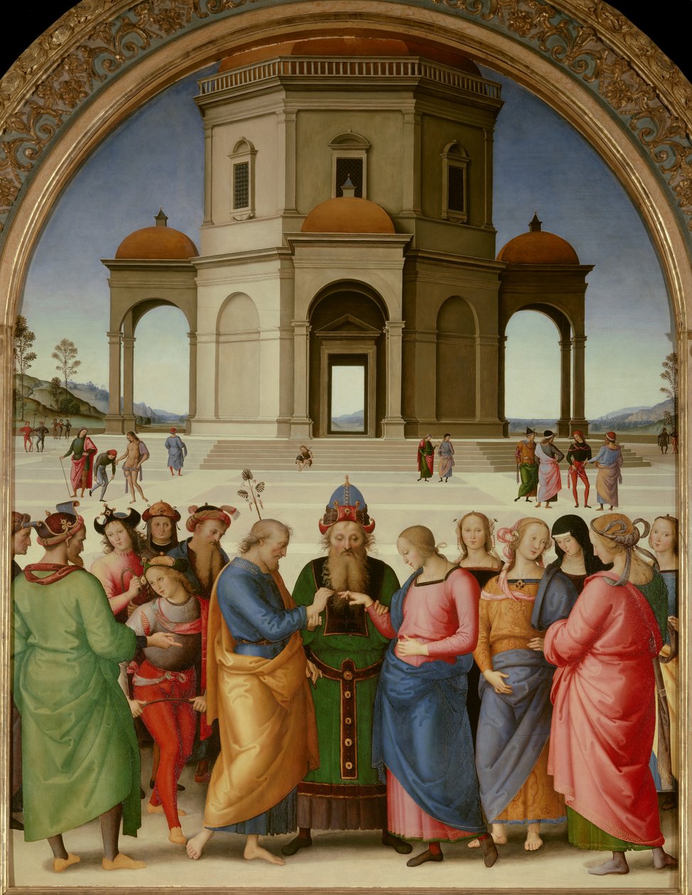 The Marriage of the Virgin by Pietro Perugino
