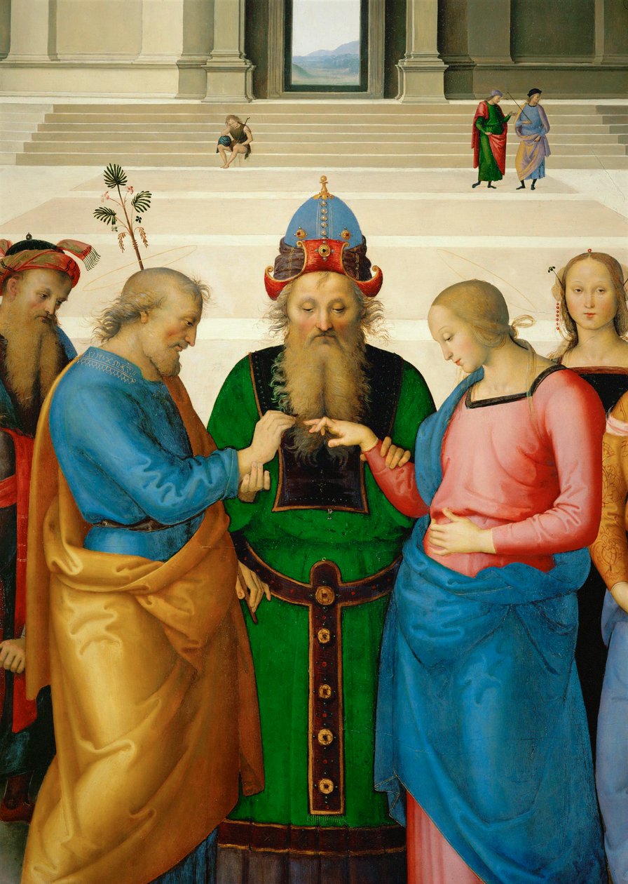 The Wedding of the Virgin Mary by Pietro Perugino