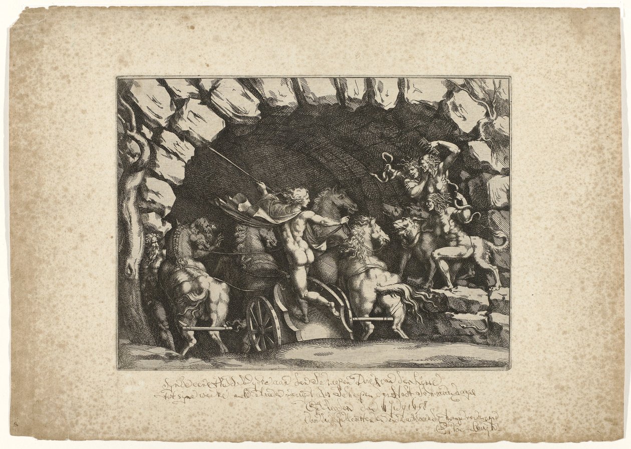 Pluto Enters the Underworld by Pietro Sante Bartoli