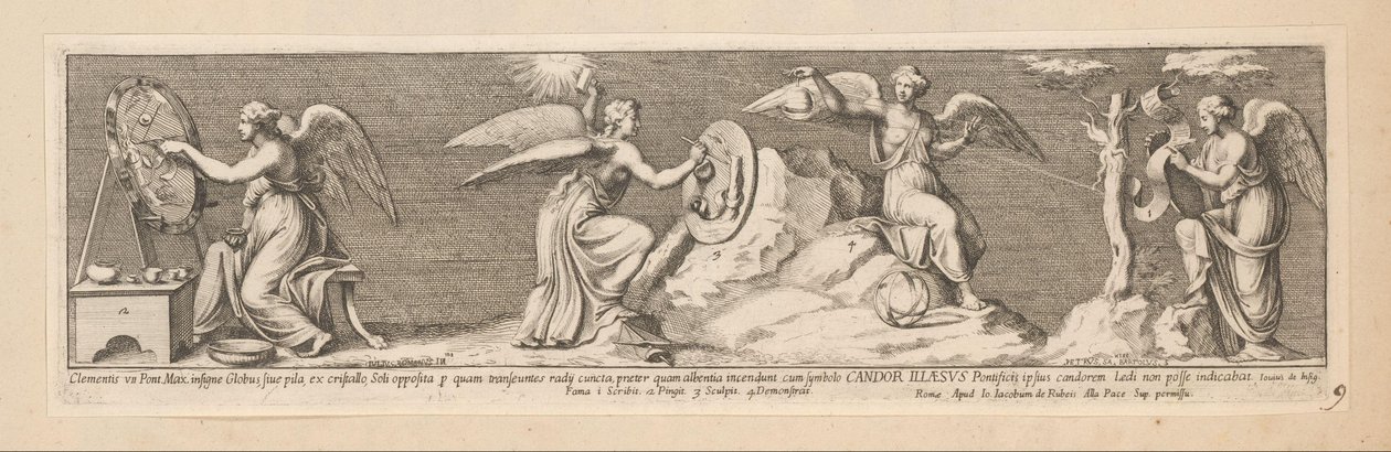 Four Angels (History of Emperor Constantine) by Pietro Sante Bartoli