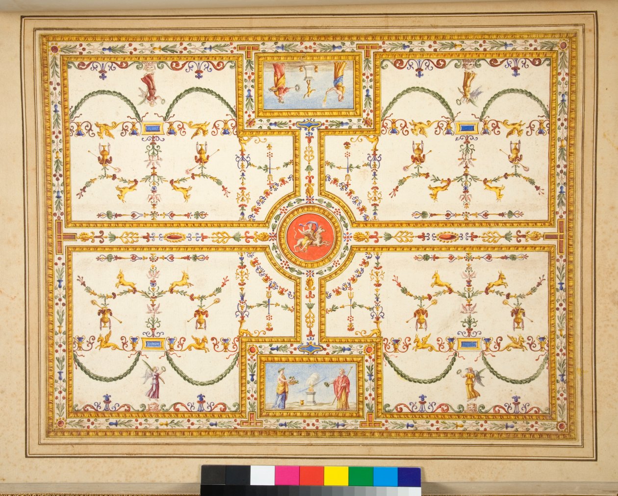 An unidentified ceiling painting by Pietro Santi Bartoli