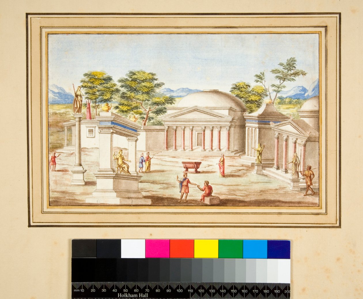 Landscape with the Pantheon by Pietro Santi Bartoli
