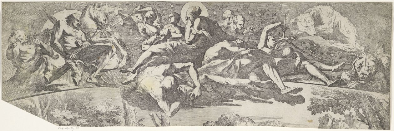 Allegory of Autumn (upper part) by Pietro Testa