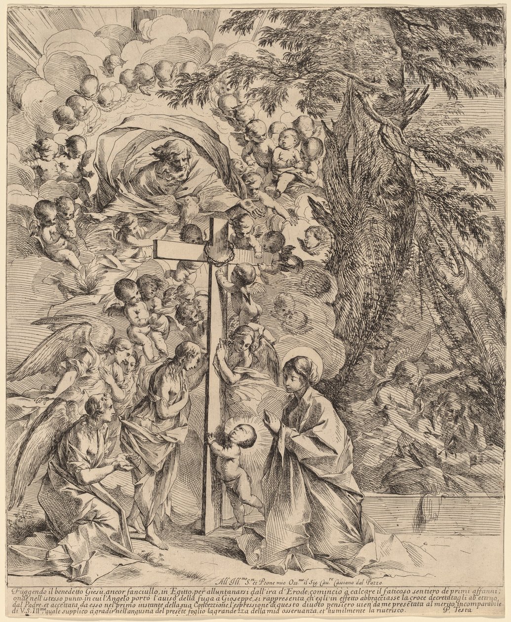 The Infant Christ Embracing the Cross (The Dream of Joseph) by Pietro Testa