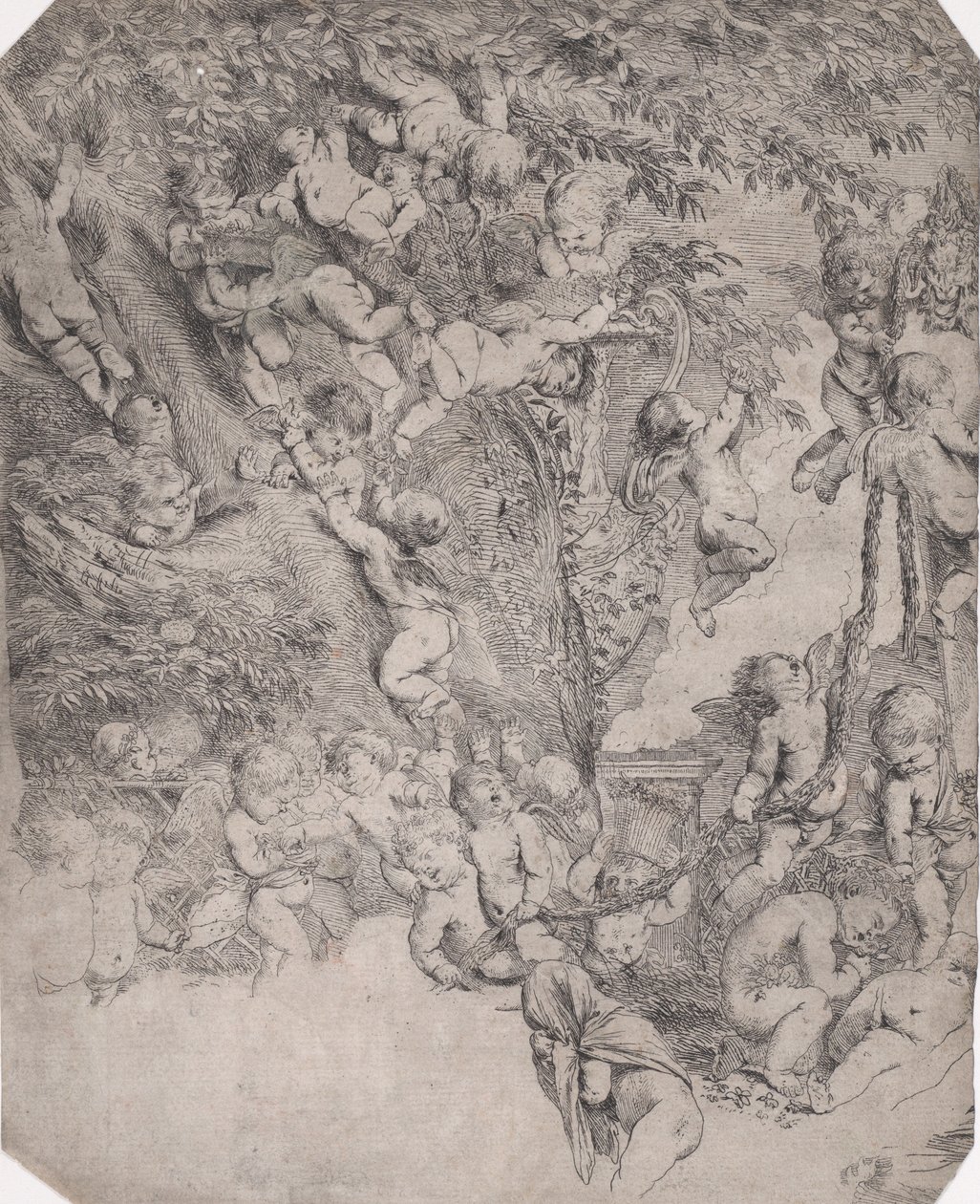 The Garden of Venus (detail) by Pietro Testa