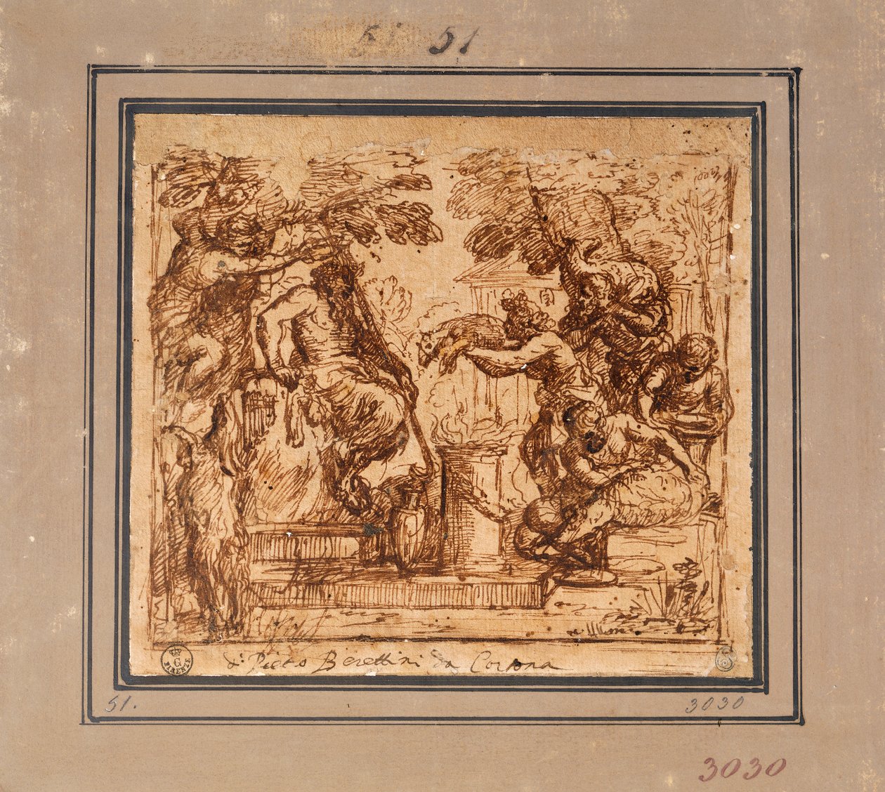 Study for the Offer to Pan by Pietro da Cortona