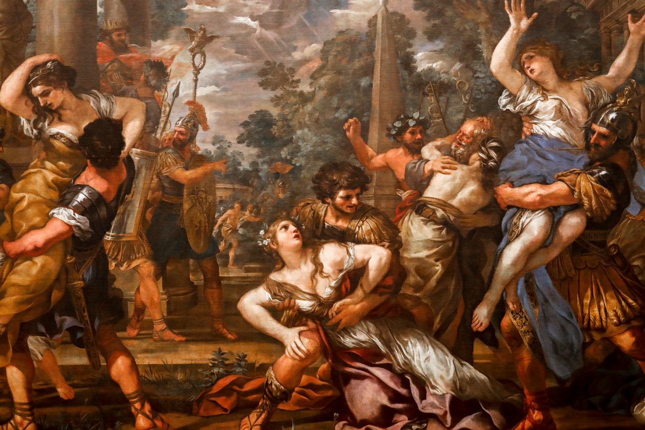 The Rape of the Sabines by Pietro da (1596 1669) Cortona