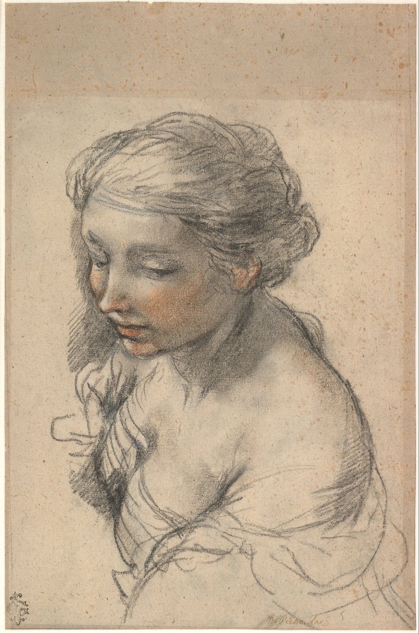 Bust of a Young Woman Turned to the Left, 1637 by Pietro da Cortona