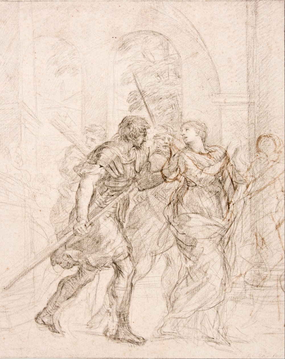 Saint (Martina?) Being Led to Her Martyrdom by Pietro da Cortona