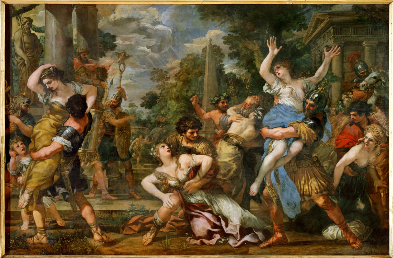 The Rape of the Sabine Women by Pietro da & Ferri Ciro (1634-89) Cortona