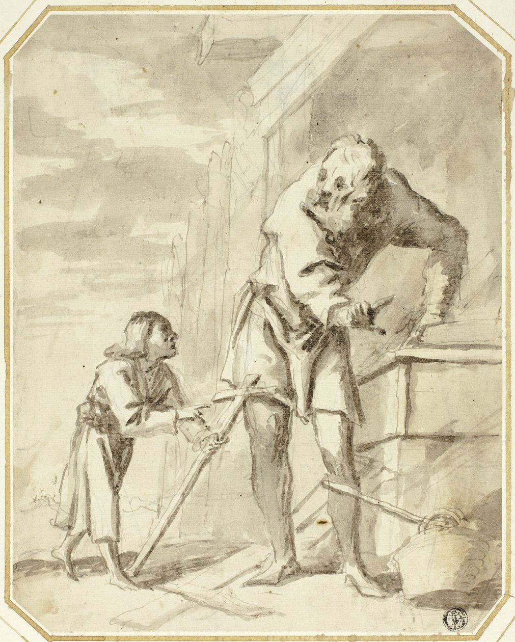 Saint Joseph with the Child Jesus in His Carpentry Shop by Pietro della Vecchia