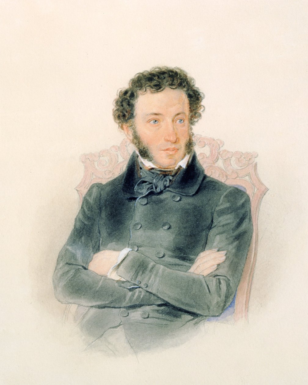 Portrait of Alexander Pushkin by Piotr Ivanovich Sokolov