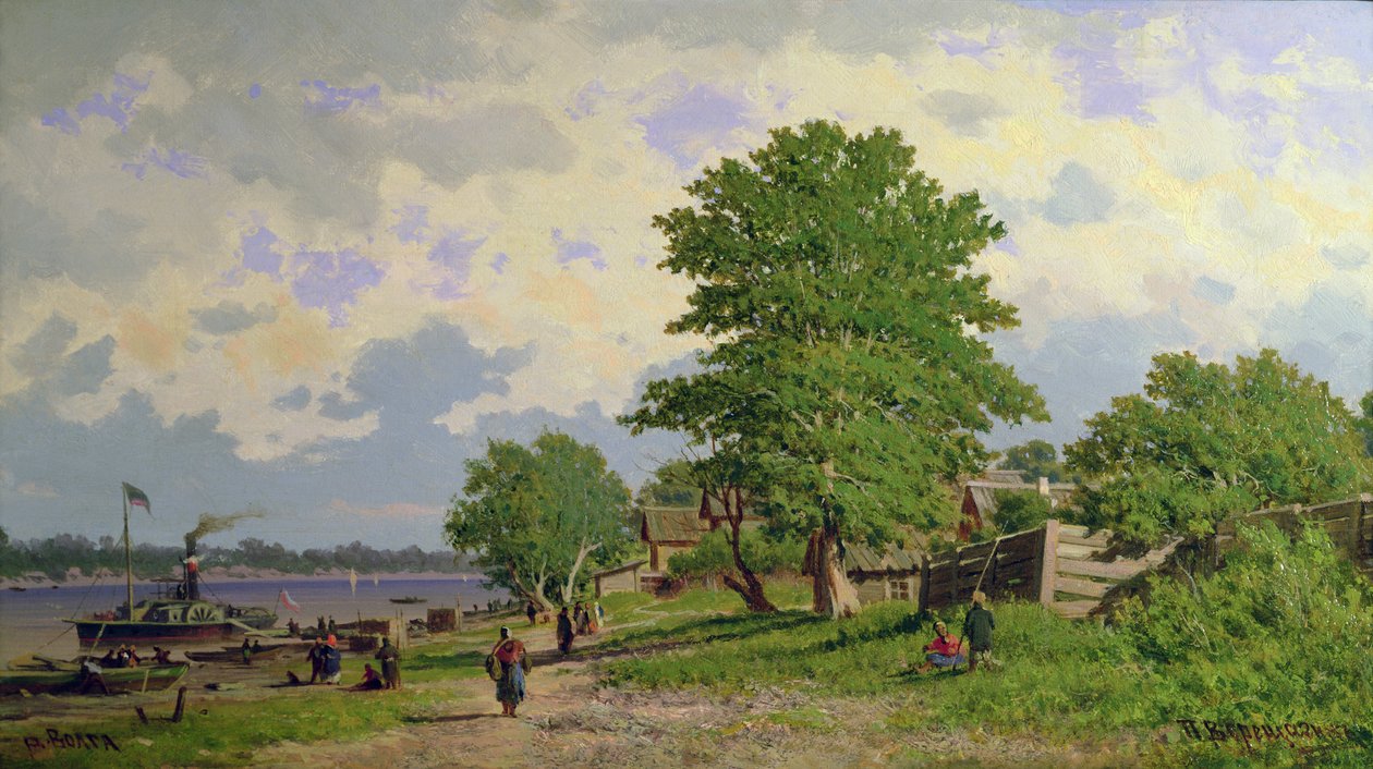 A View of the River Volga by Piotr Petrovitch Weretshchagin
