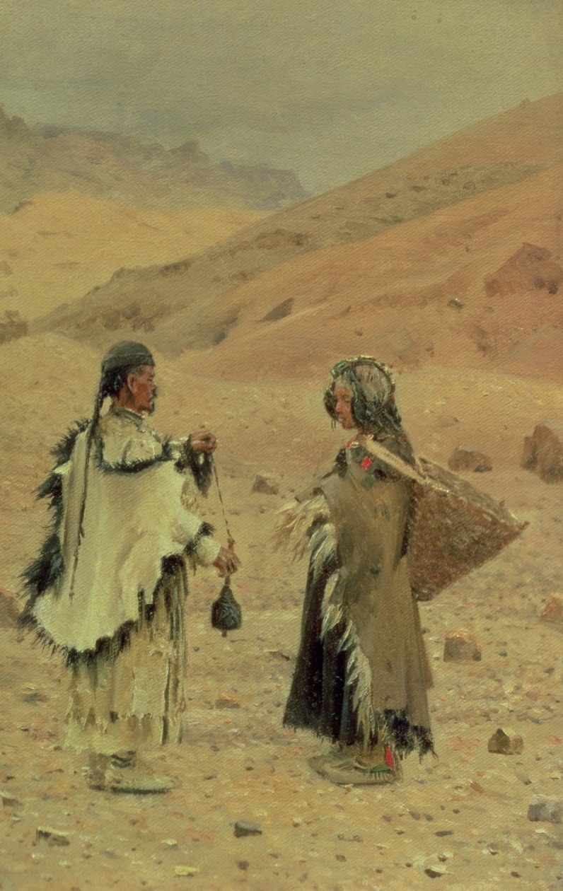 West Tibetans, 1875 by Piotr Petrovitch Weretshchagin