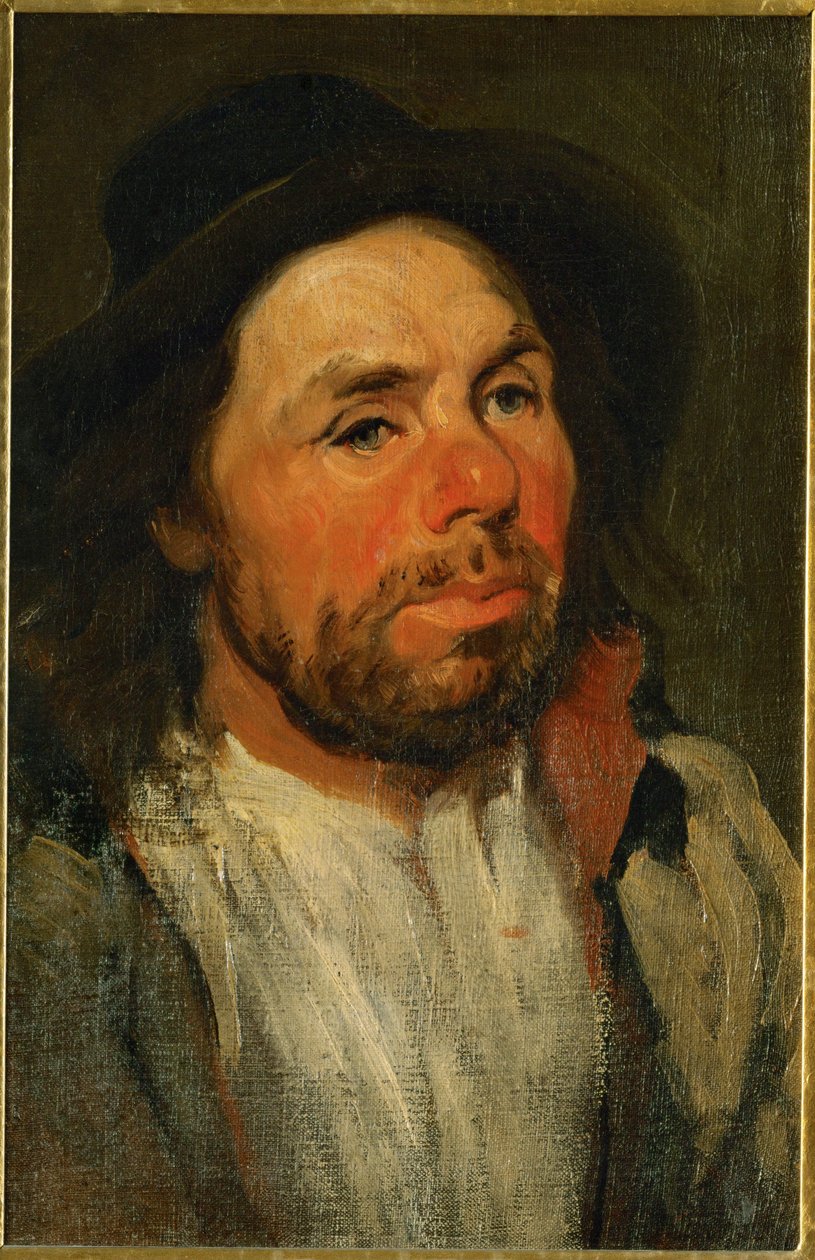 Farmer with hat by Piotr Michalowski