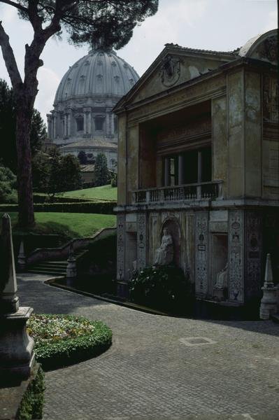 South-east Facade of the Casina of Pius IV (Villa Pia) by Pirro Ligorio