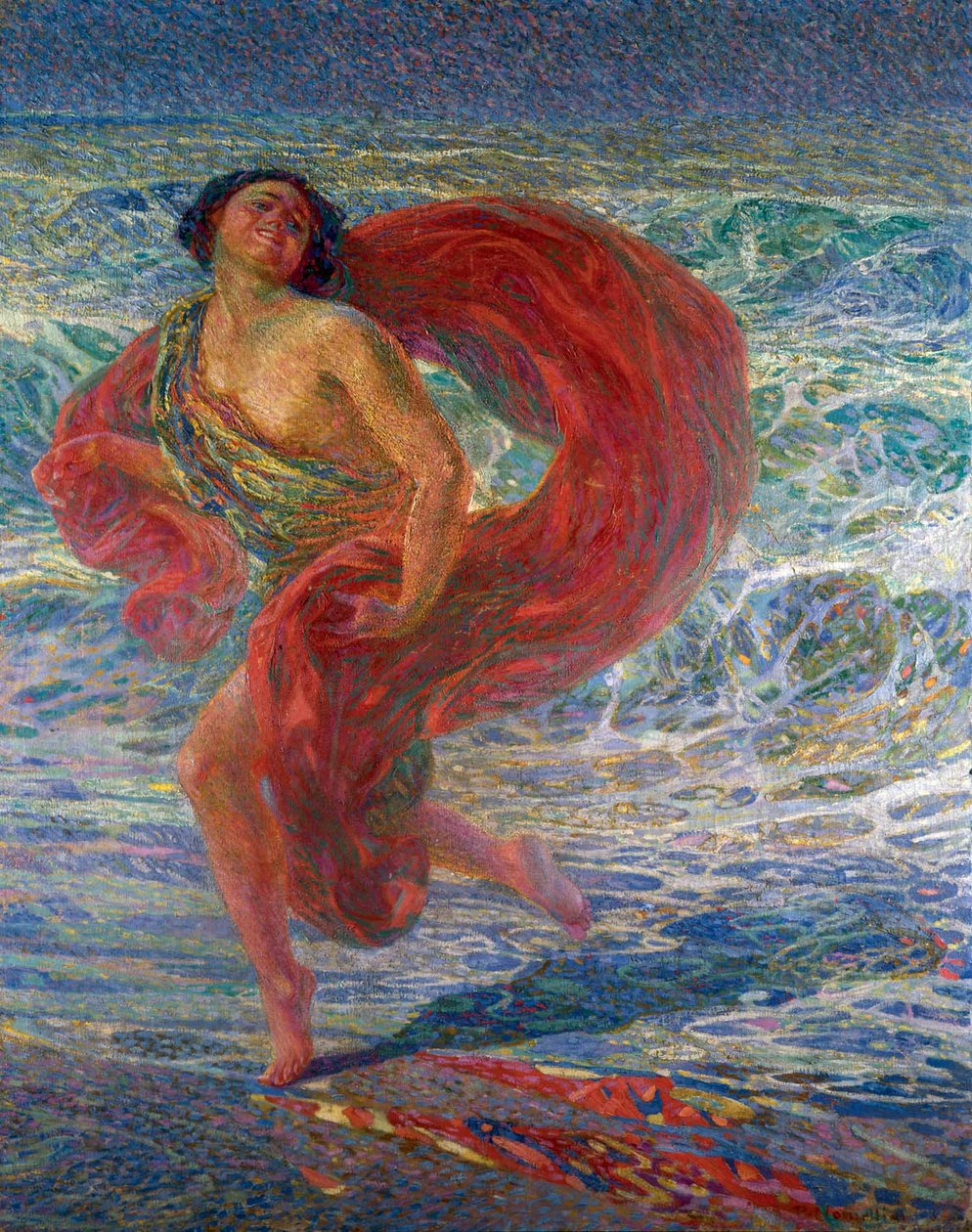Isadora Duncan. Gioia Tirrena by Plinio Nomellini