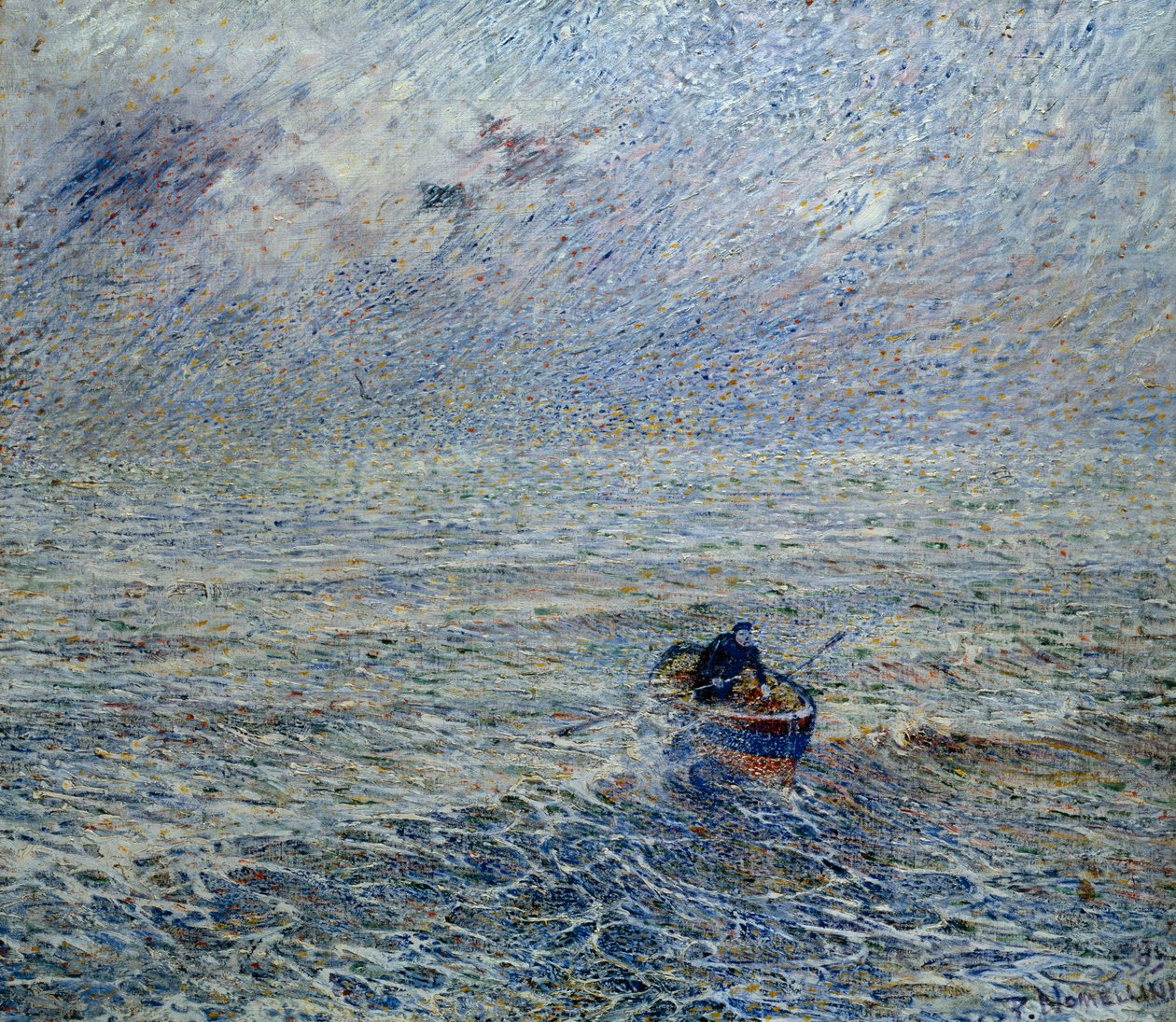 Sea of Genoa by Plinio Nomellini