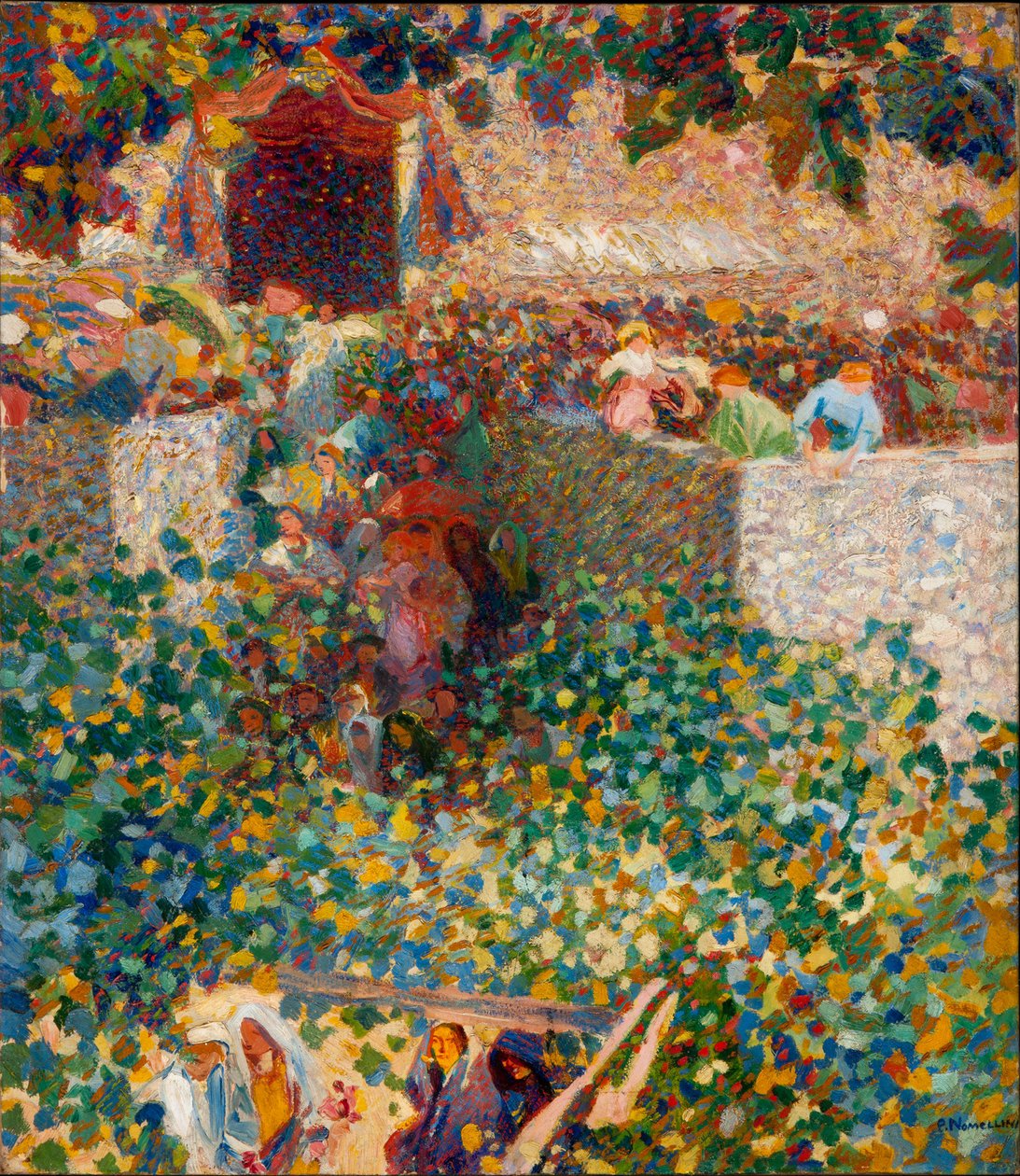 Village Festival, 1912-1913 by Plinio Nomellini