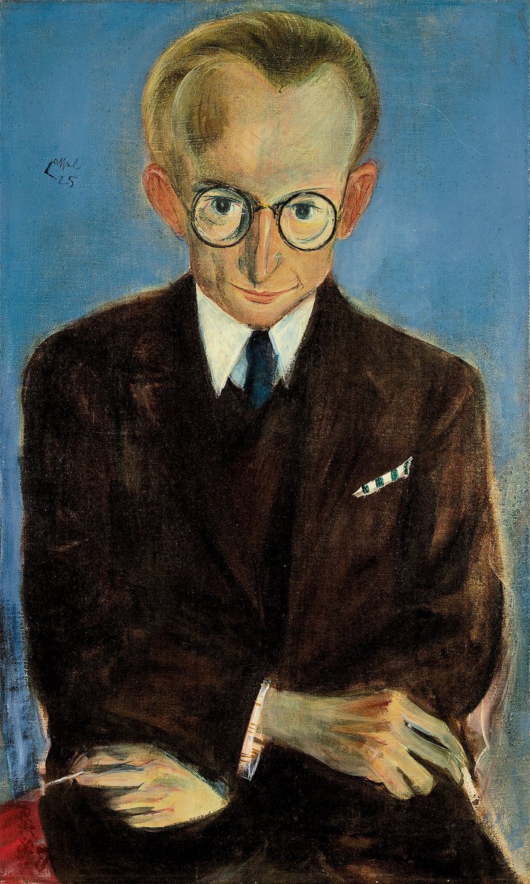 Portrait of Paul Fechter, 1925 by Pol Cassel: Fine art print