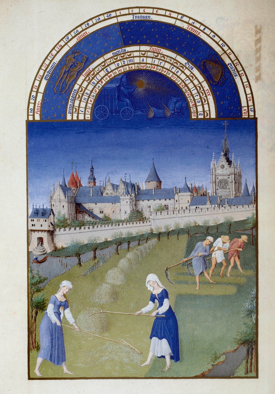 June: Hay by Pol de Limbourg