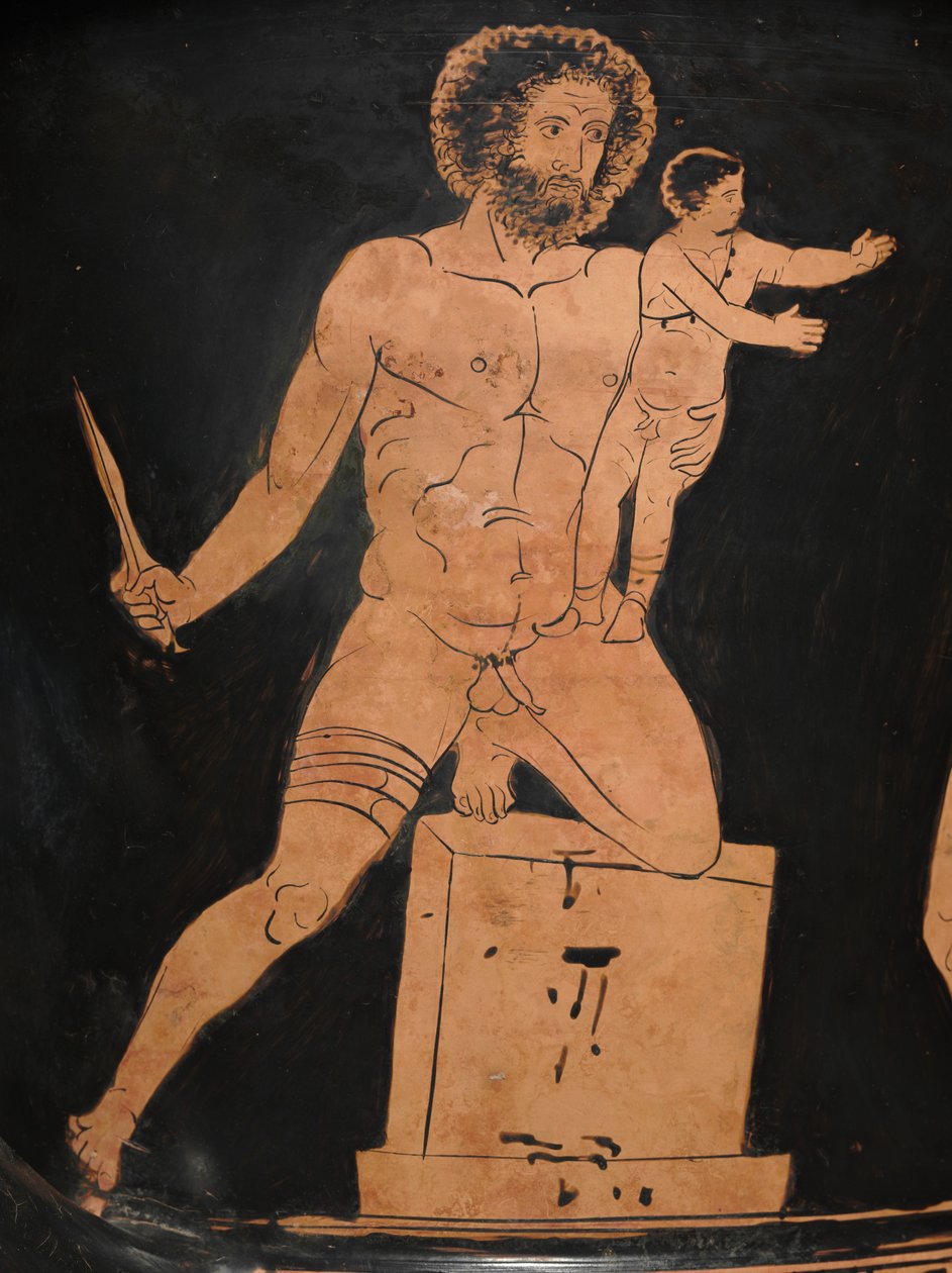 Detail of a Lucanian Calyx-Krater, c.400 BC by Policoro Painter