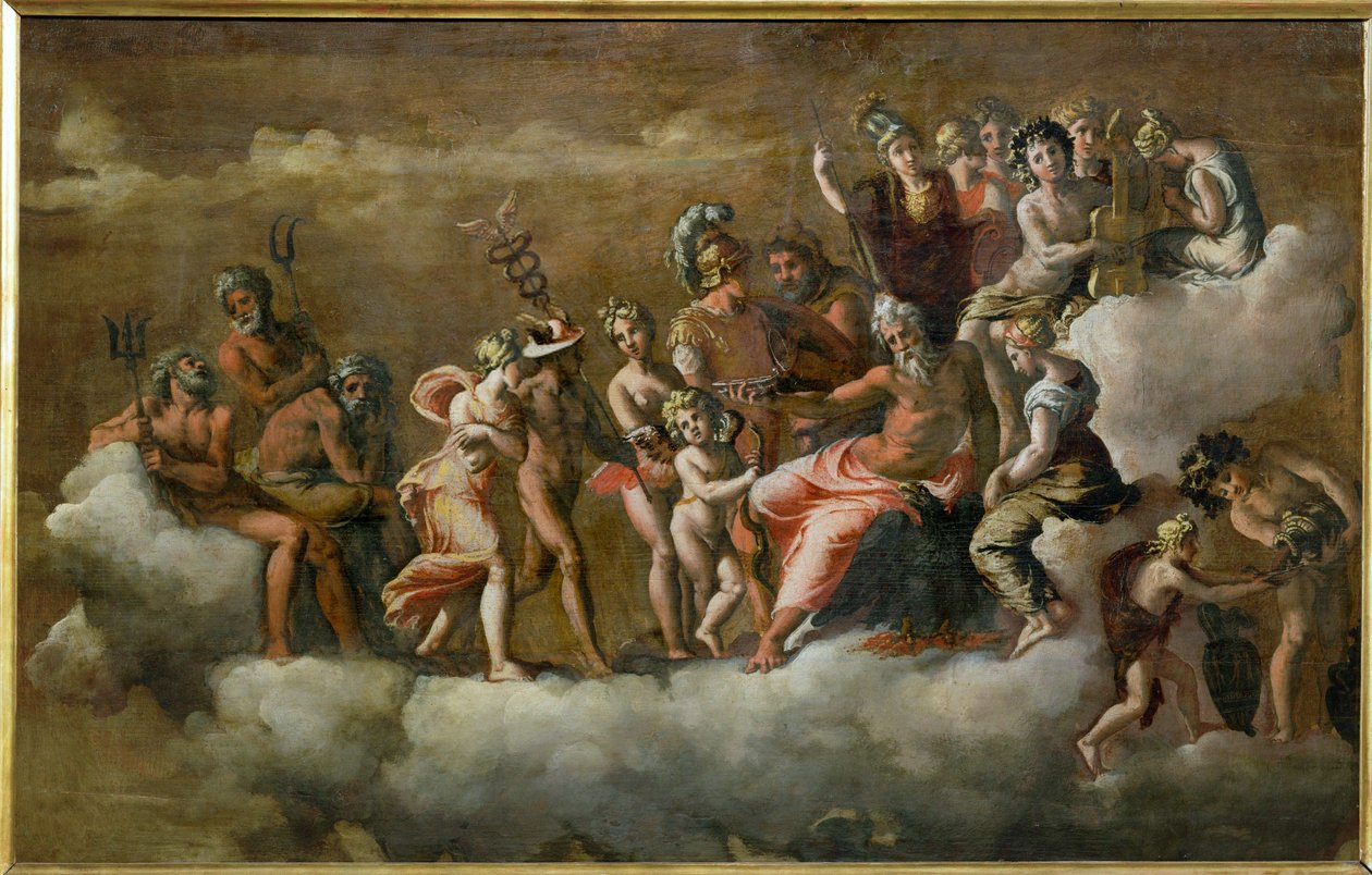 Psyche received in Olympus by Polidoro da Caravaggio