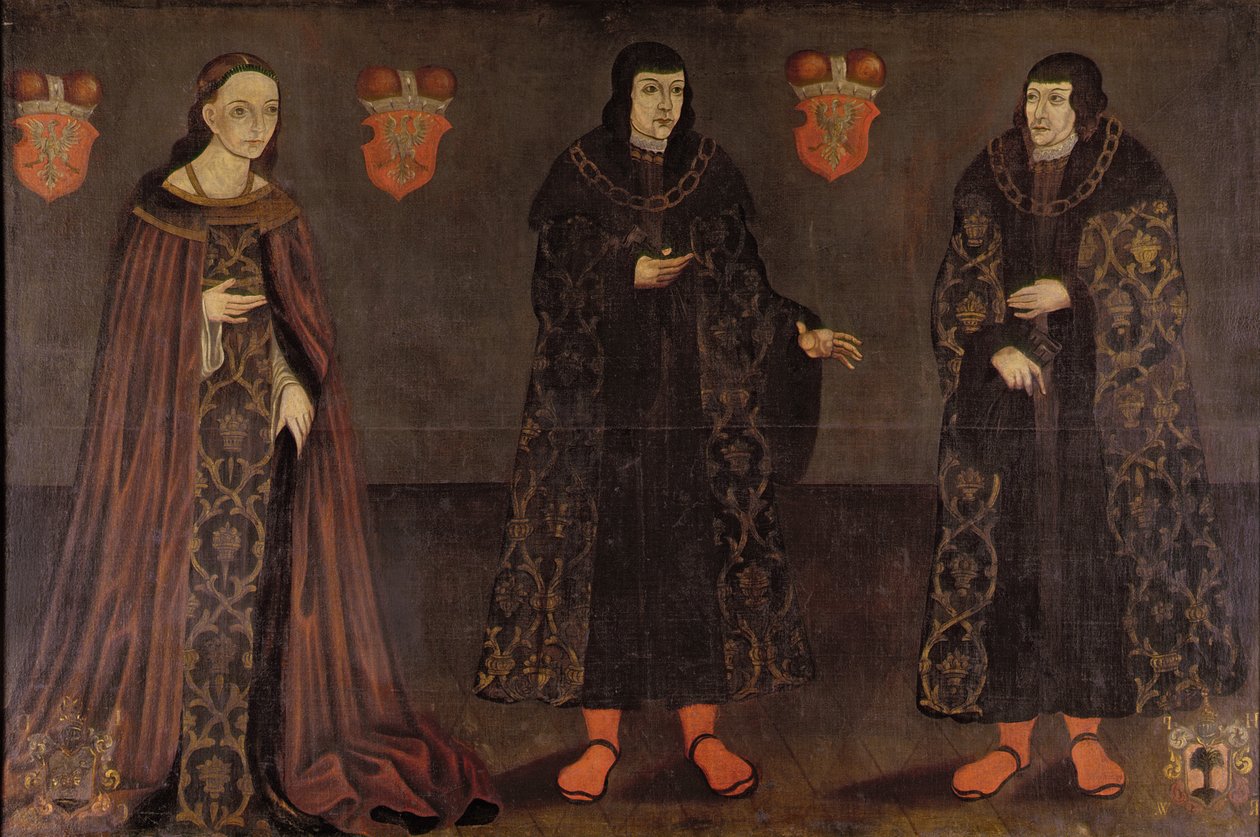 Portrait of Stanislaw, Janus III and Anna, Mazovian Dukes by Polish School
