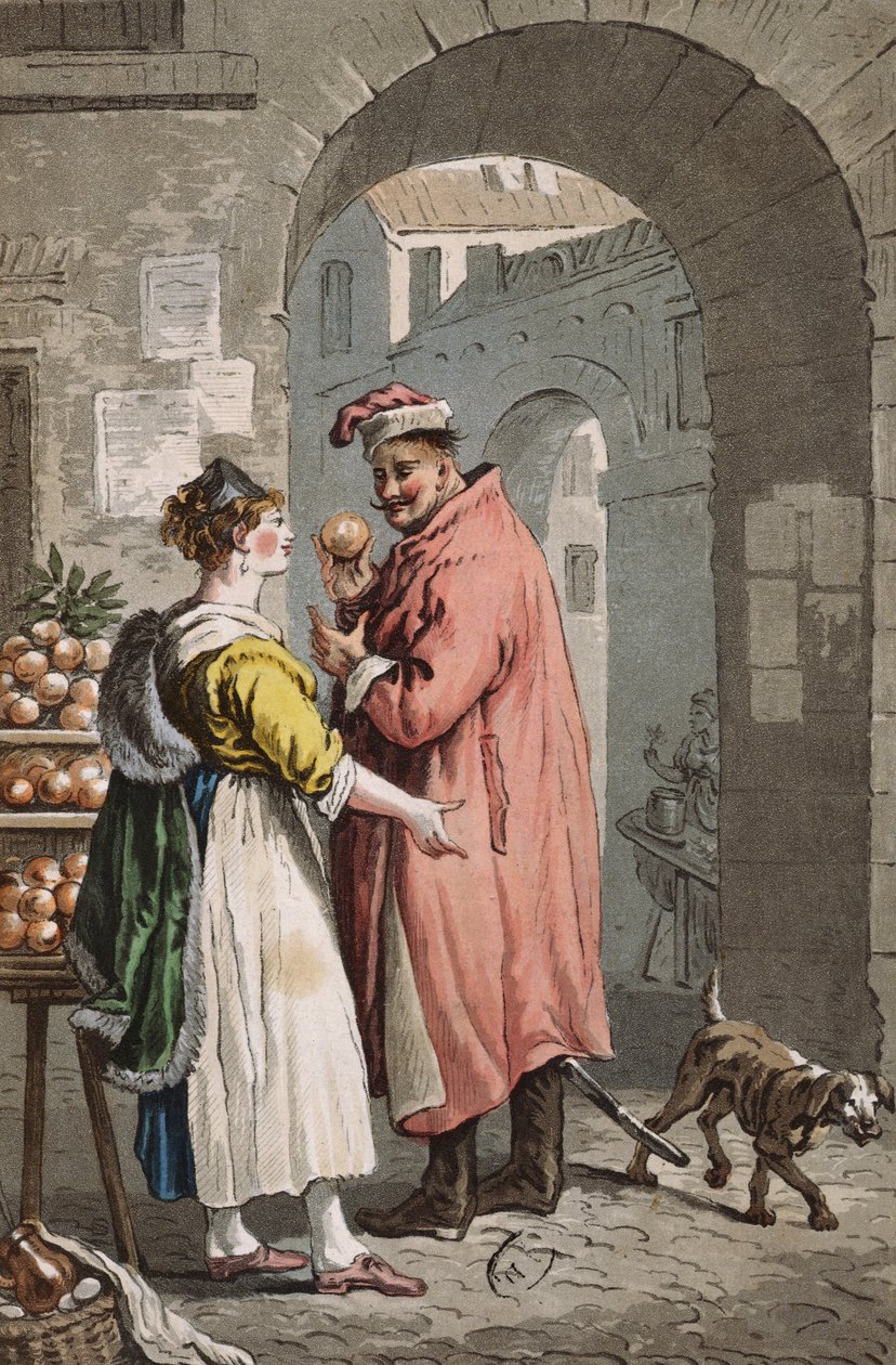 Orange Seller in Warsaw (c.1810) by Polish School