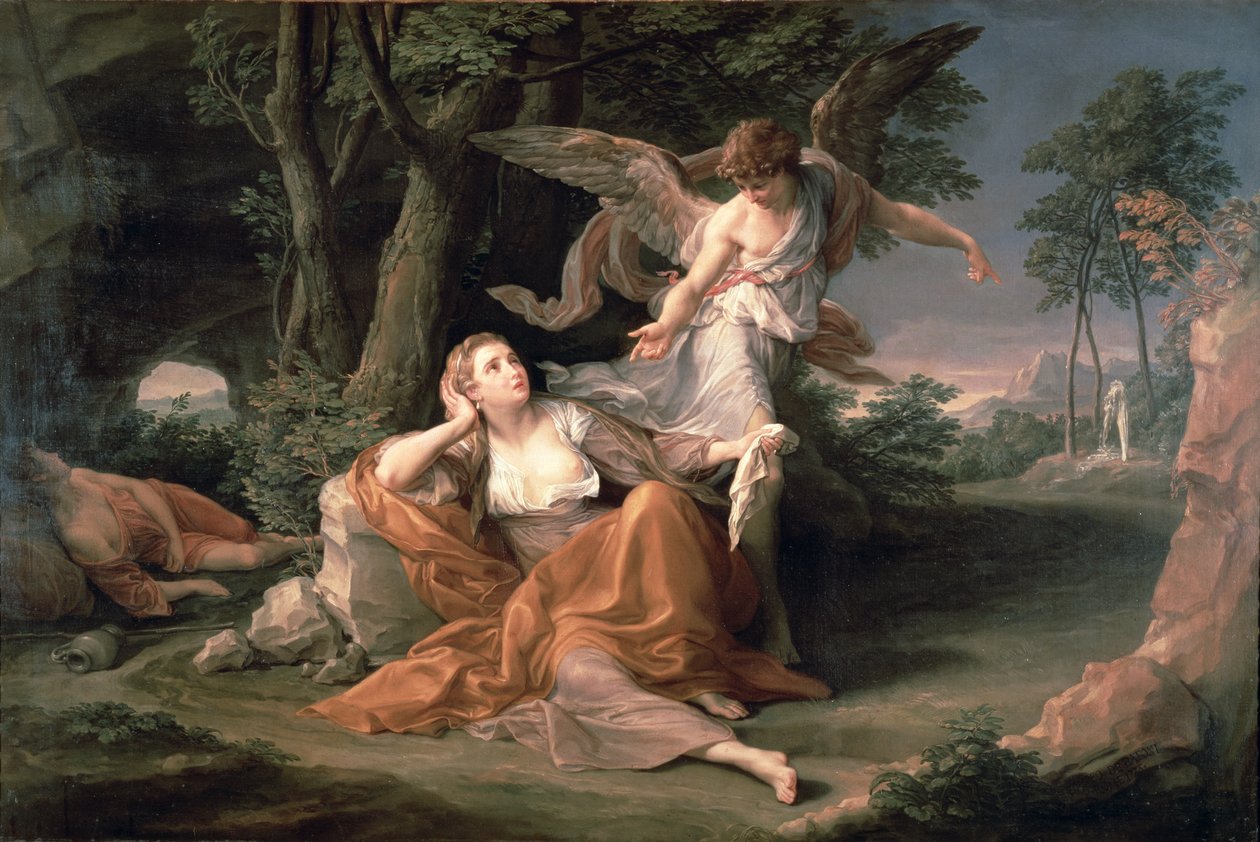Hagar in the Desert by Pompeo Girolamo Batoni